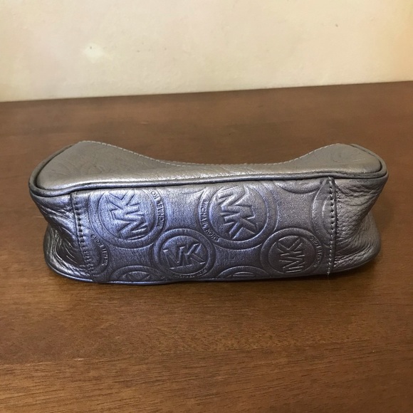 Michael by Michael Kors Silver Embossed Makeup Bag - Picture 3 of 8